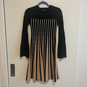 Lace Paneled Twinset Milano Knit Dress